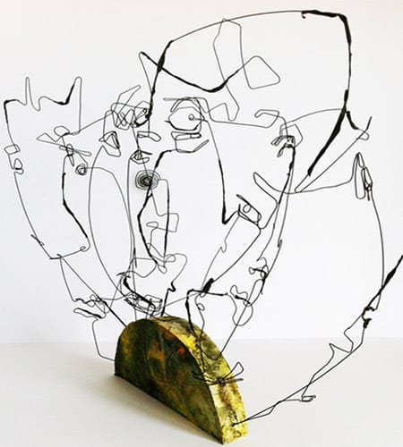 sculpture en fil de fer